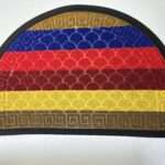 შემოსასვლელის ხალიჩა, ოვალური,  ფერადი