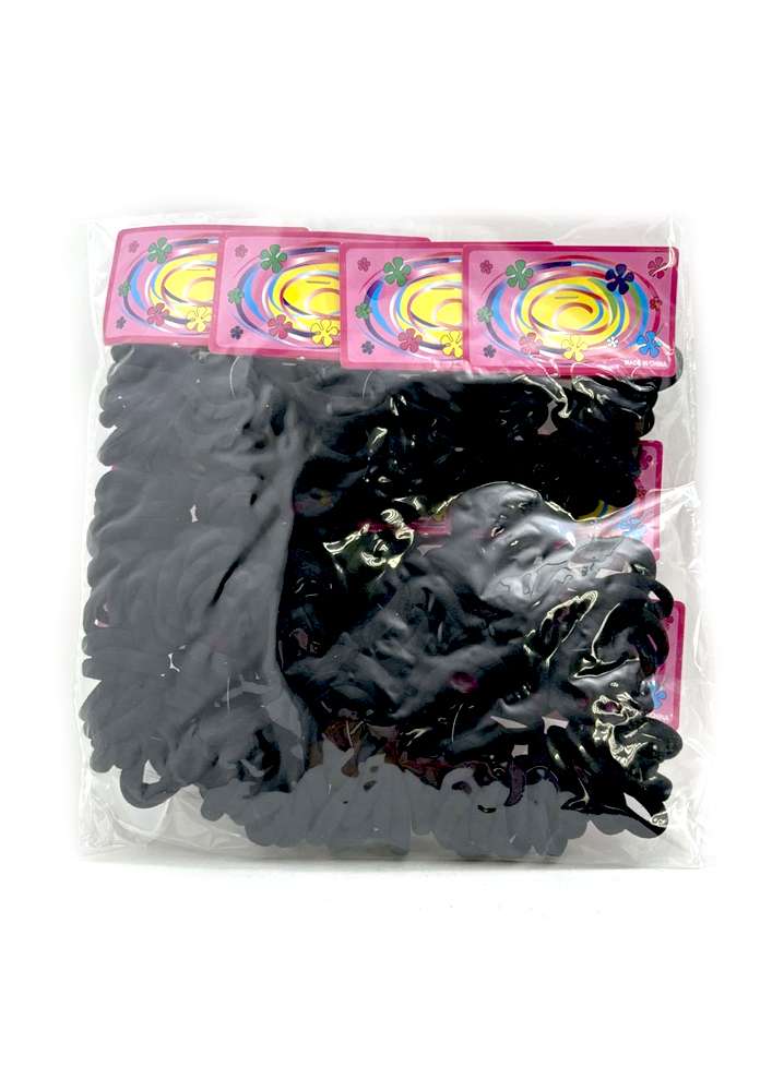 თმის რეზინა: შავი, 100 ცალი