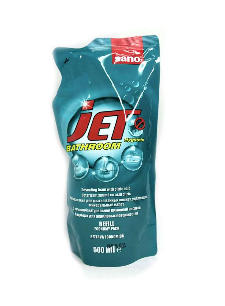 Sano - სანო, JET აბაზანის საწმენდი სითხე, 500 მლ