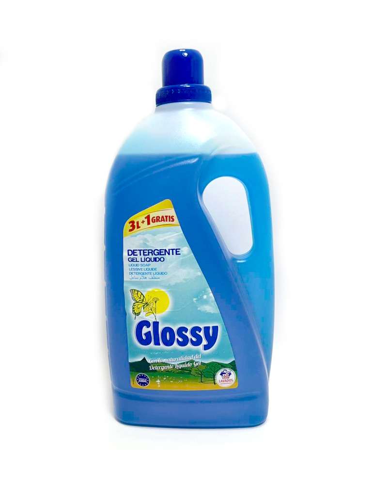 Glossy - გლოსი, ფერადი ქსოვილის სარეცხი სითხე, 3+1 ლ
