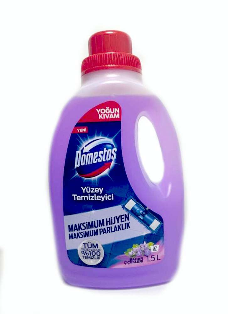 Domestos – დომესტოსი, იატაკის საწმენდი სითხე, გაზაფხულის ყვავილების სურნელით, 1500 მლ